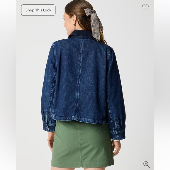 J. Crew Denim Field Barn Jacket, Blue, Sz M, NWT - Picture 11 of 12